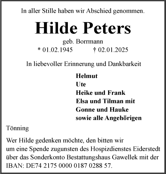 Gedenkkerzen Von Hilde Peters Sh Z Trauer