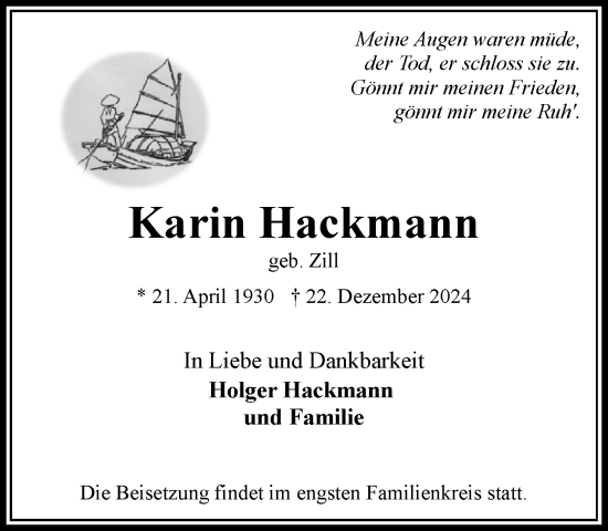 Kondolenzbuch Von Karin Hackmann Sh Z Trauer