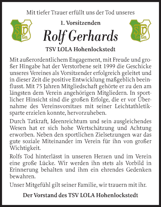 Kondolenzbuch Von Rolf Gerhards Sh Z Trauer