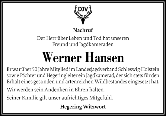 Gedenkkerzen Von Werner Hansen Sh Z Trauer