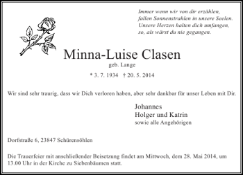 Traueranzeige von Johannes  von Stormarner Tageblatt