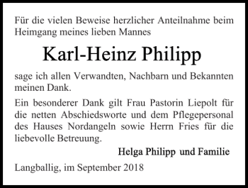 Traueranzeige von sage und von Flensburger Tageblatt