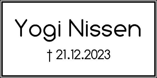 Traueranzeige von Yogi Nissen von Flensburger Tageblatt