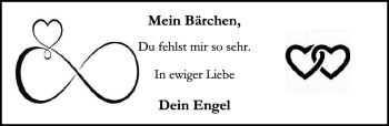 Traueranzeige von Engel Bärchen von Stormarner Tageblatt