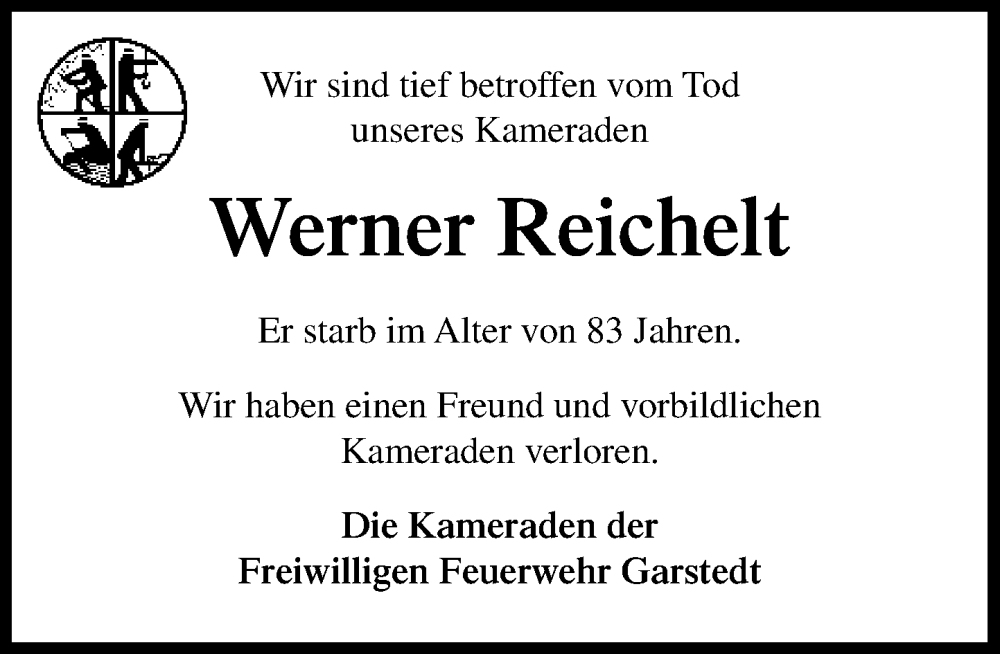  Traueranzeige für Werner Reichelt vom 01.11.2025 aus Heimatspiegel