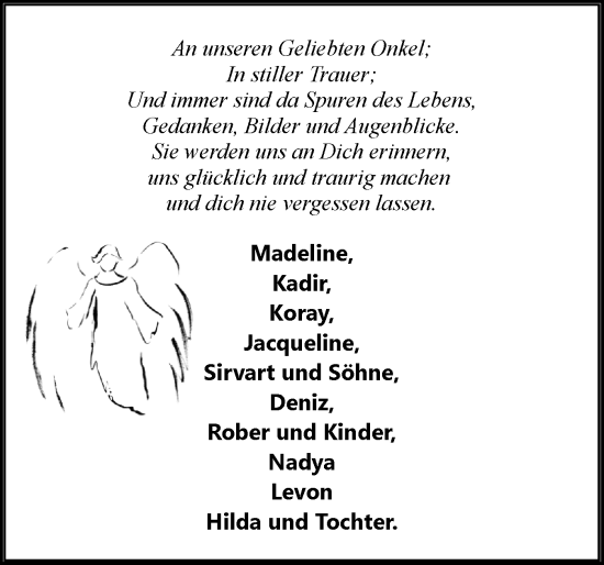 Traueranzeige von Onkel  von Eckernförder Zeitung, Hallo Eckernförde